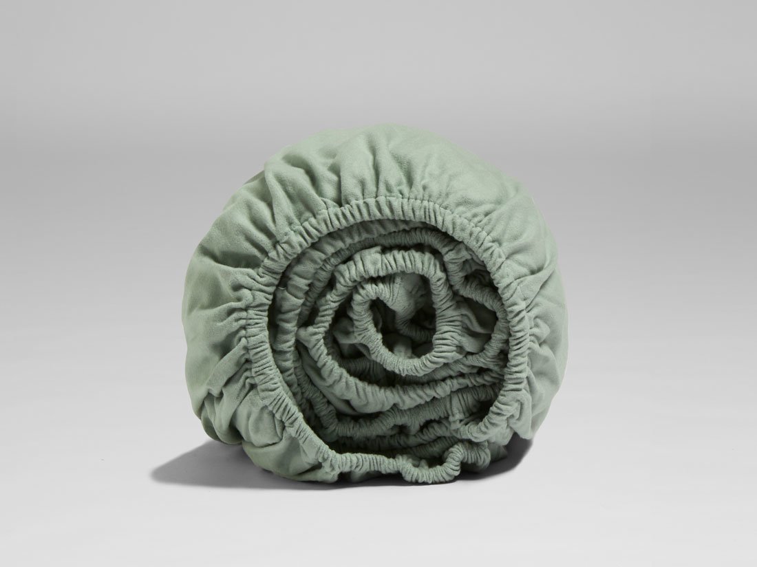 Spannleintücher Flanell Pale Green