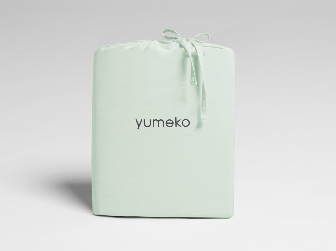 Bettwäscheset Gewaschener Baumwollsatin Mineral Green