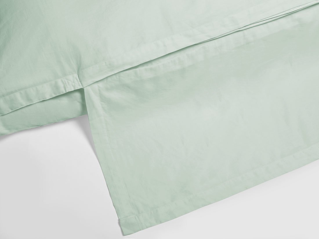 Bettwäscheset Gewaschener Baumwollsatin Mineral Green