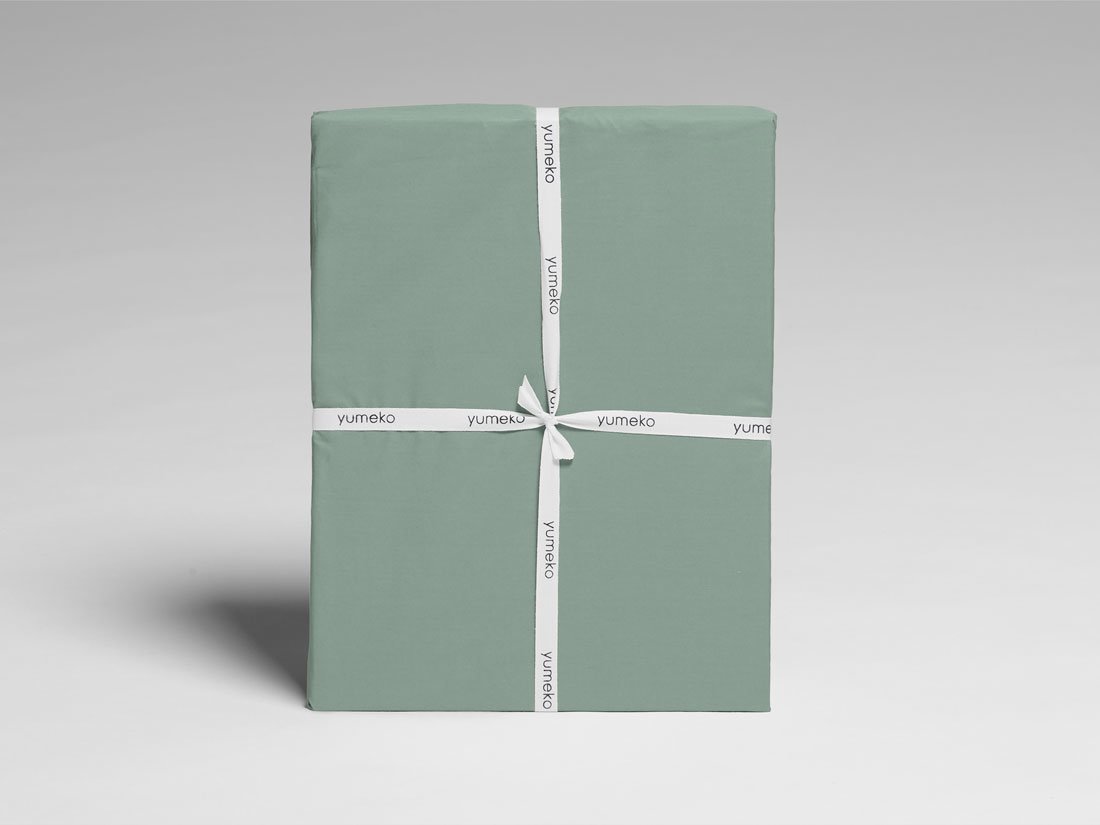 Kinderdekbedovertrek percal katoen jade green