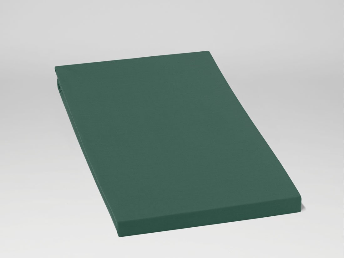 Hoeslaken percal katoen forest green
