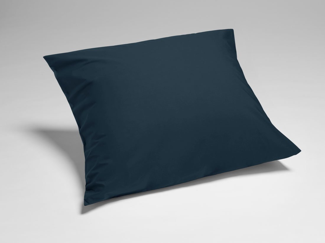 Kissenbezug Perkal-Baumwolle Navy