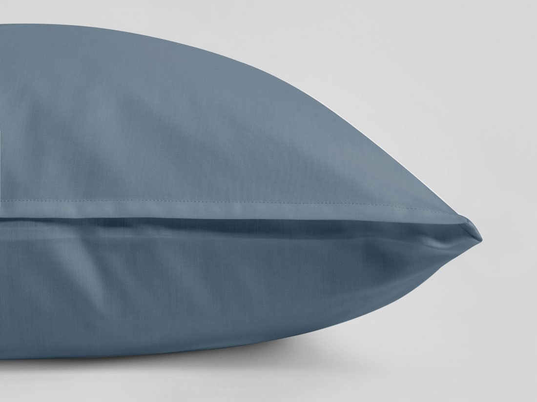 Dekbedovertrek katoen TENCEL™ mid blue