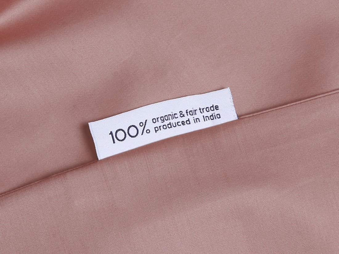 Parure de lit satin de coton rose blush