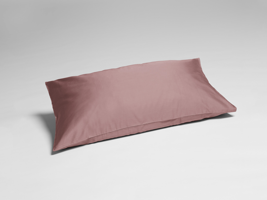 Kussensloop katoen satijn blush rose