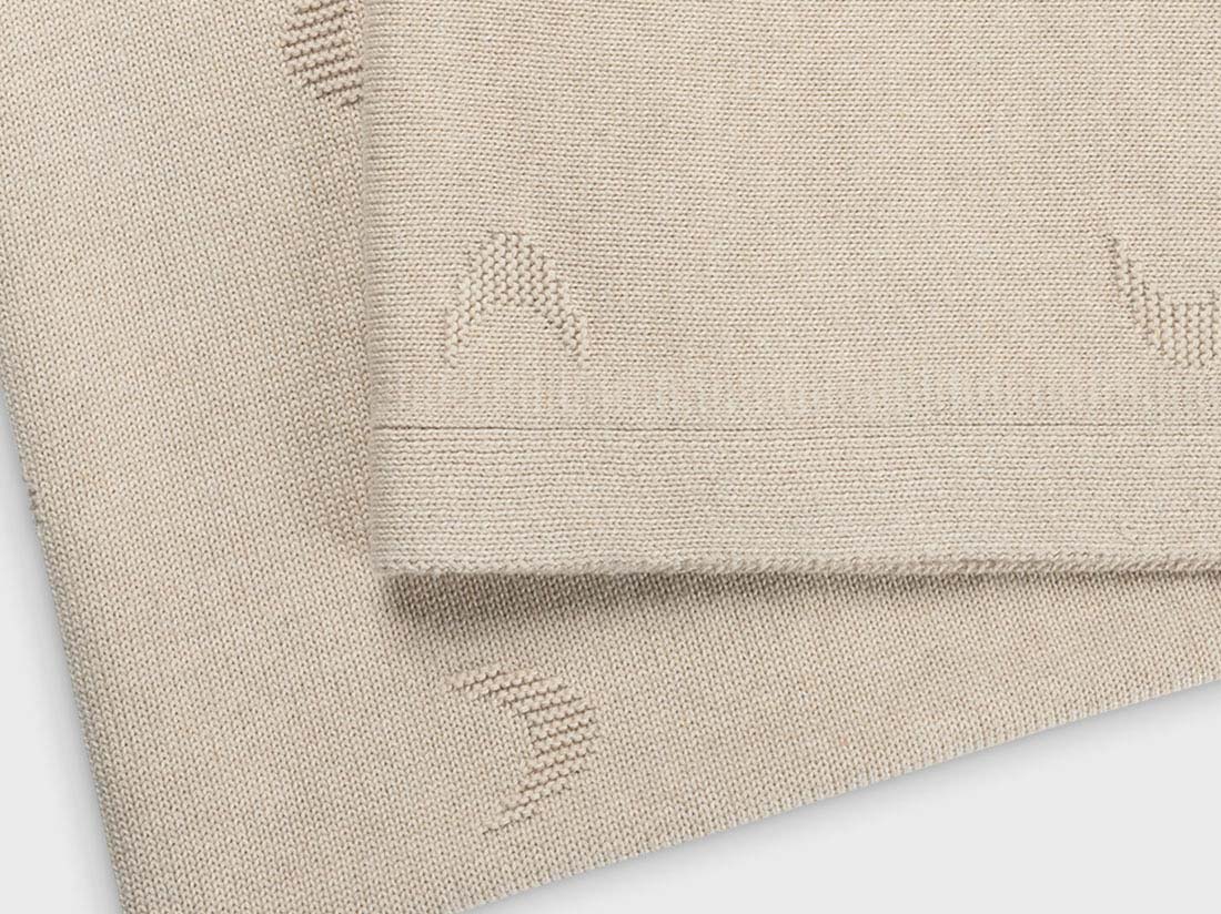 Kinderdecke Baumwolle Moon Oat Melange 100 x 150