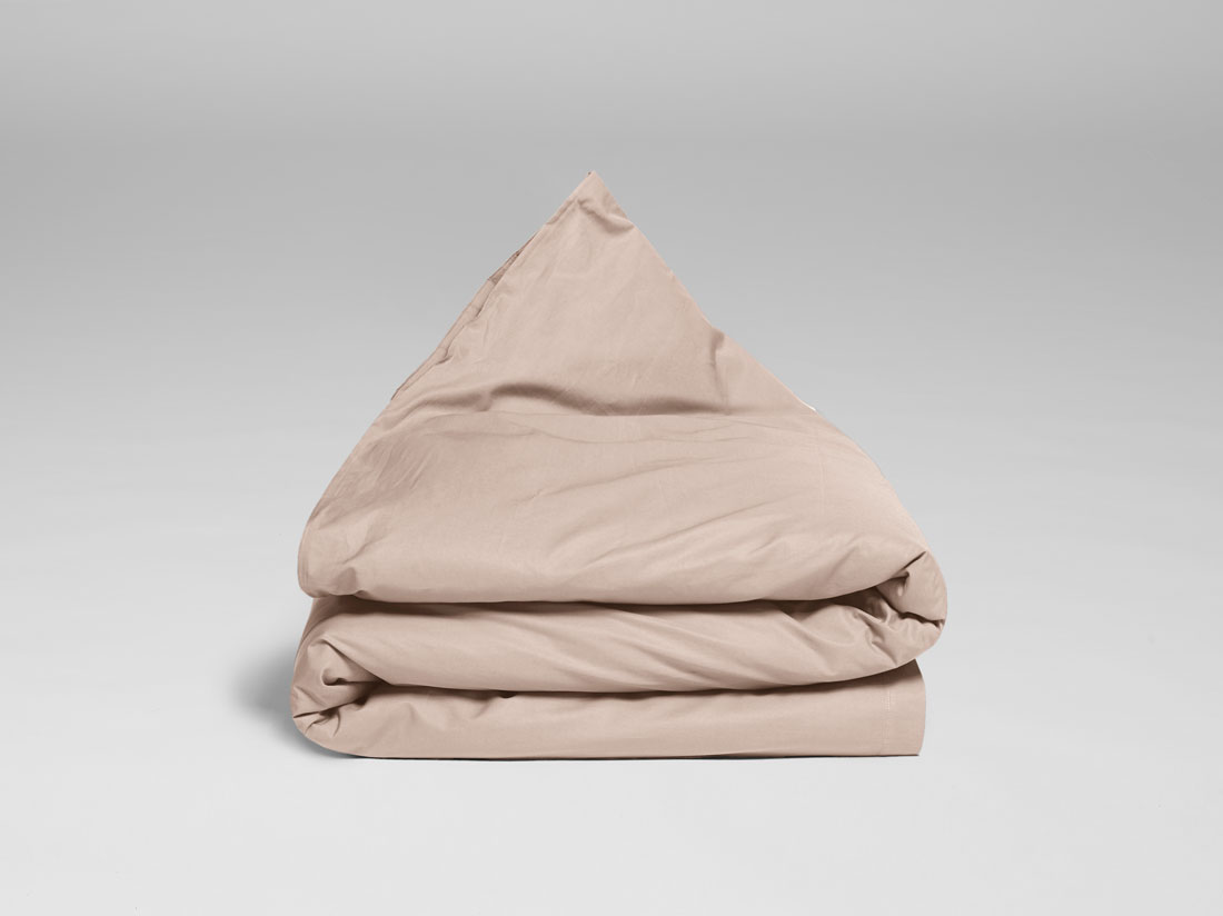 Kinderdekbedovertrek katoen satijn dusty rose