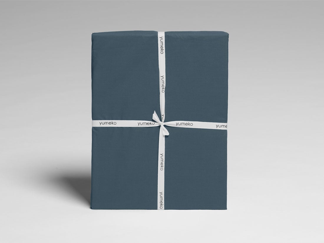 Juniordynebetræk percale blue