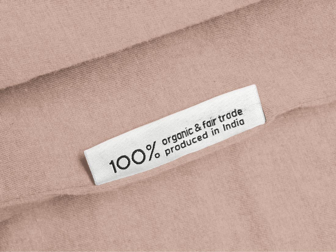 Kinderdekbedovertrek jersey vintage rose