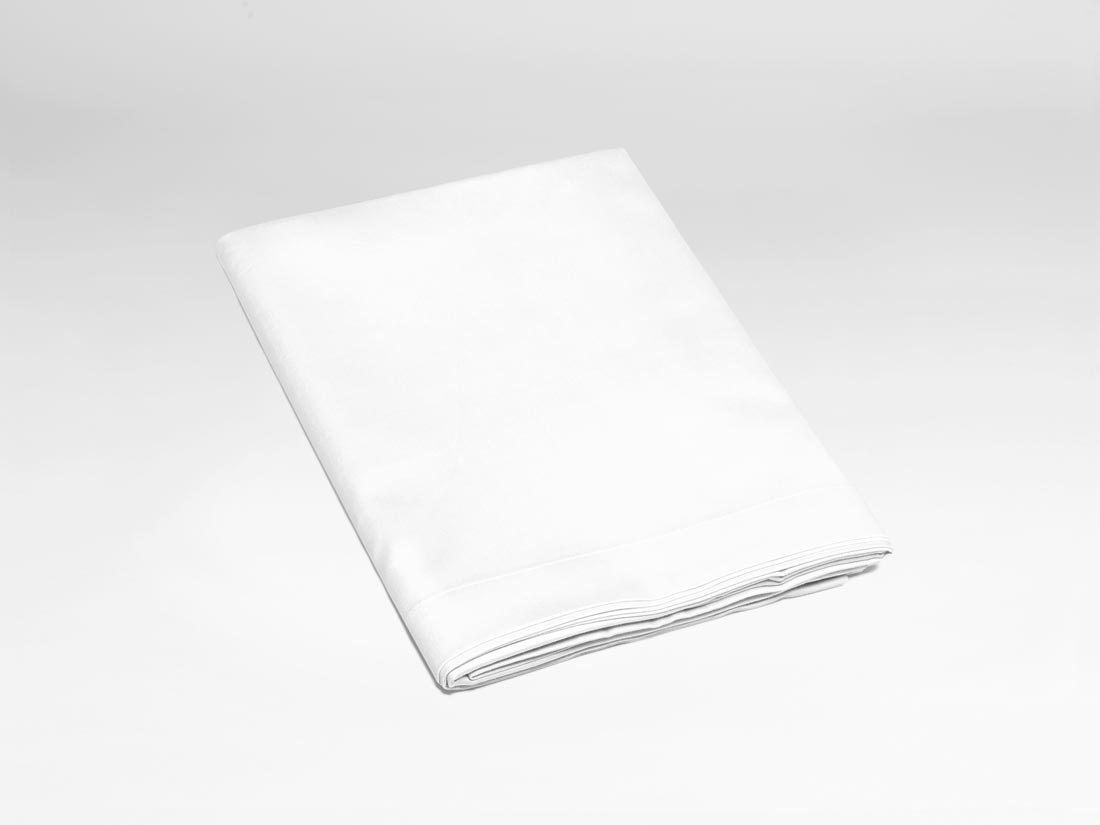 Kinderbettlaken Baumwollsatin Pure White