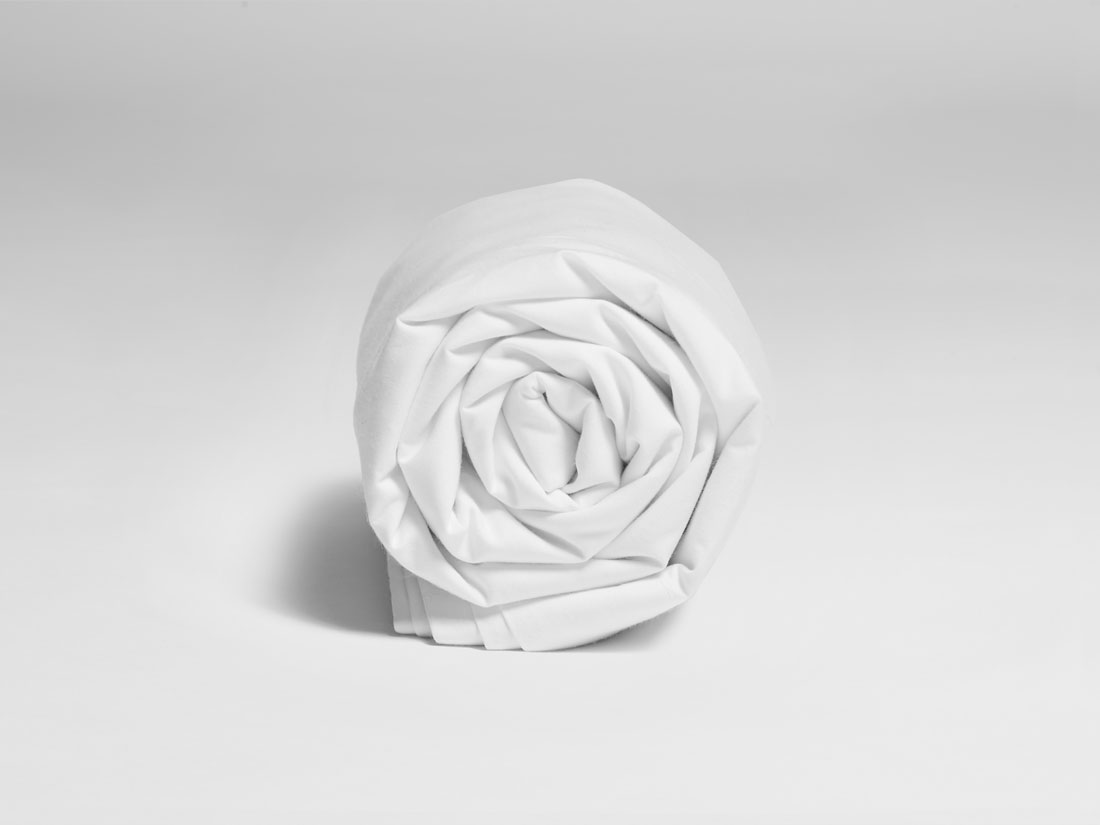 Kinderbettlaken Baumwollsatin Pure White
