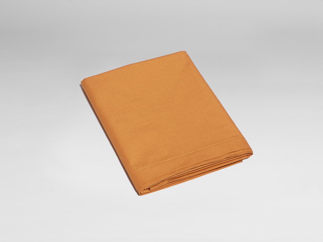 Børnelagen percale ochre yellow