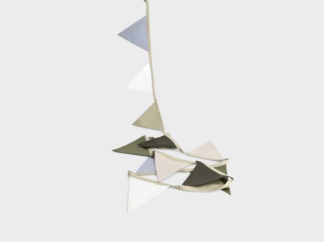 Vlaggenlijn katoen green 3.6m 