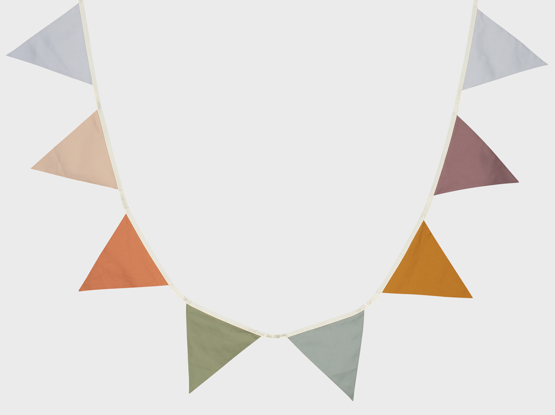 Vlaggenlijn katoen multicolor 3.6m