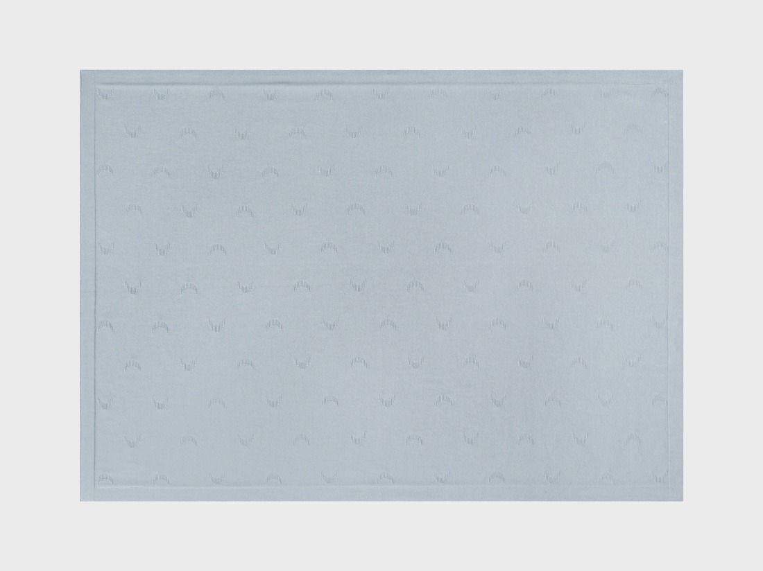 Babydecke Baumwolle Moon Faded Blue 75x100