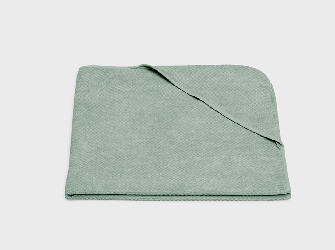 Cape de bain nid d'abeille verte d'eau