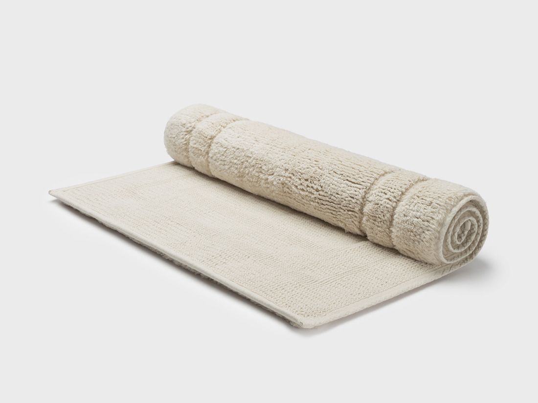 Badrumsmatta deluxe white sand 60x100