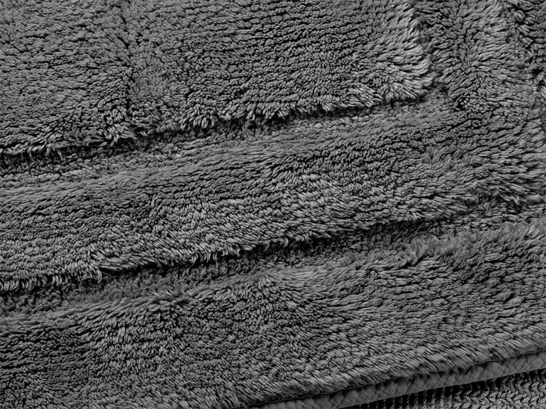 Badrumsmatta deluxe dark grey 60x100