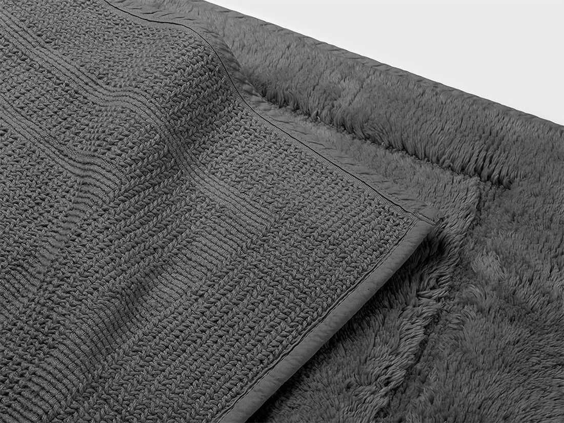 Bademåtte deluxe dark grey 50x80