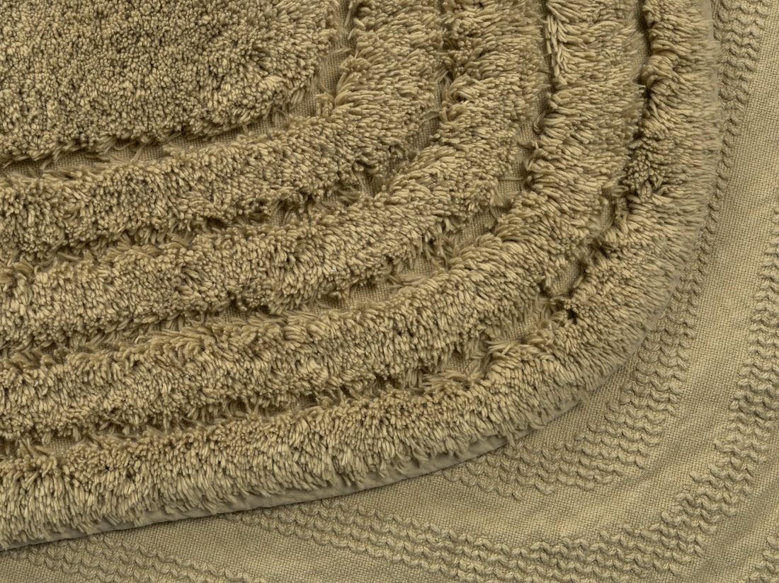 Oval badrumsmatta olive green 60x90