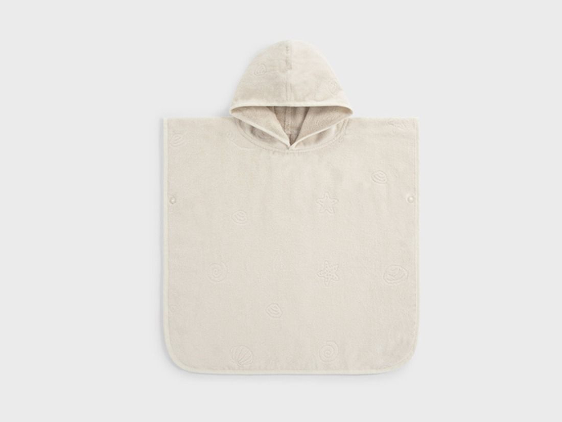 Badeponcho Velours Seashell Soft Sand