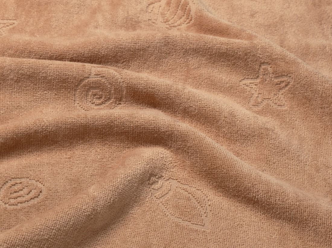 Badeponcho Velours Seashell Terracotta