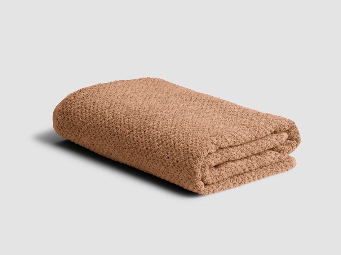 Drap de bain nid d'abeille miel 100x150 - 1 pc