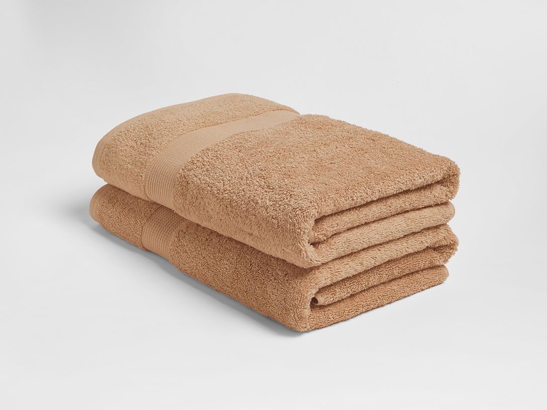 Badehåndklæder terry honey 70x140 - 2 st