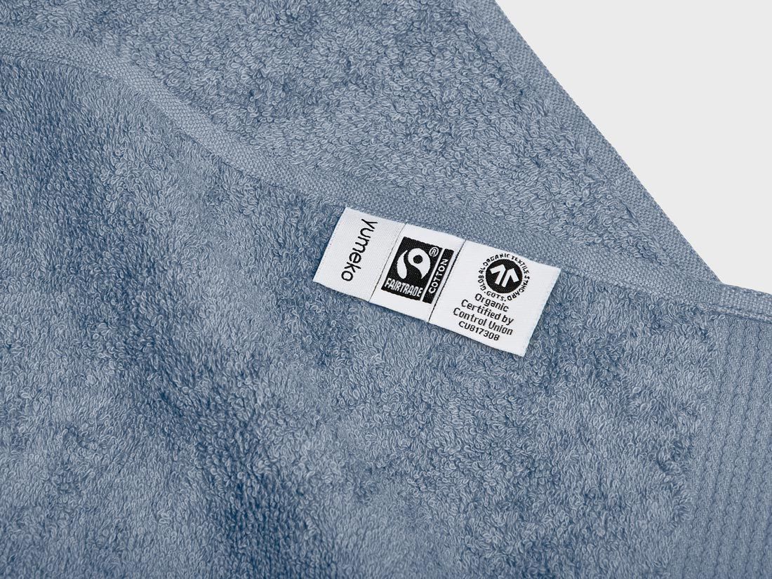 Duschhanddukar terry faded blue 70x140 - 2 st