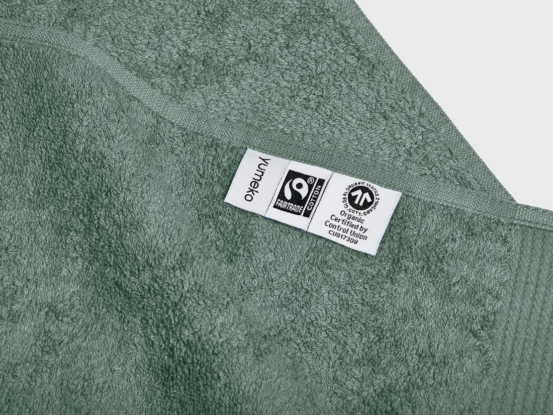 Douchelakens terry sea green 70x140 - 2 st