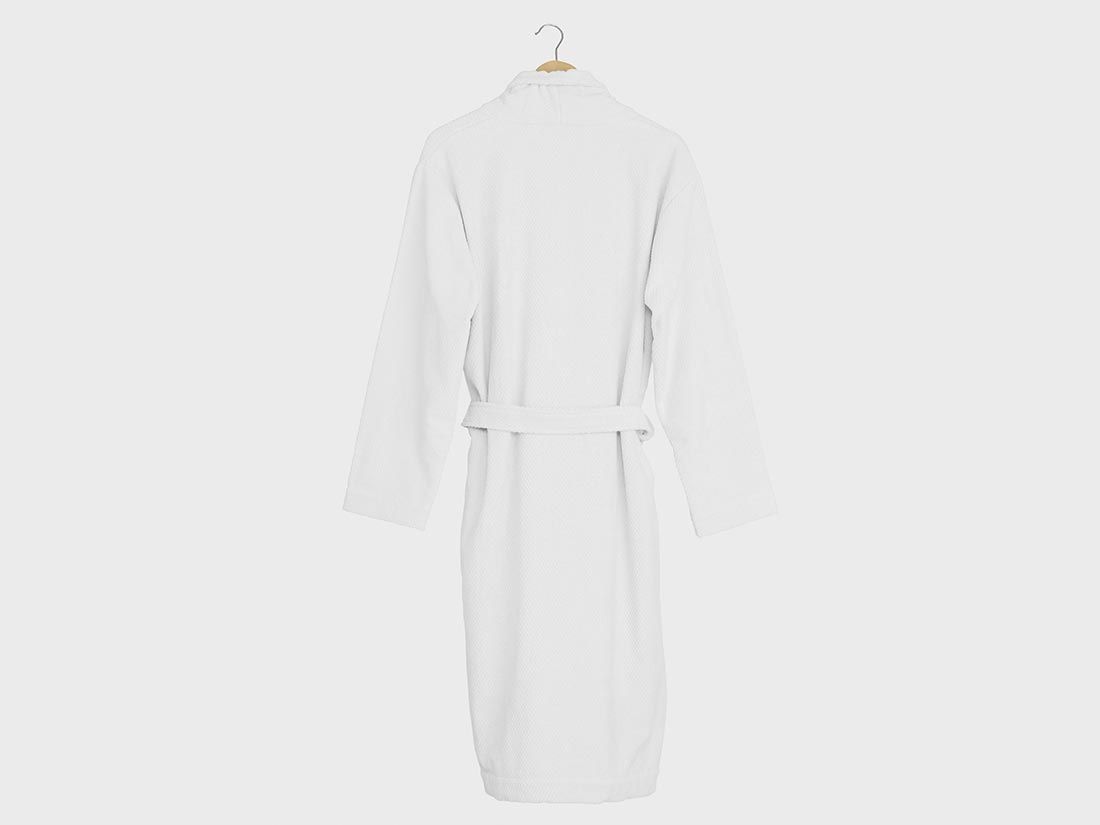 Bademantel Mini Dots Pure White