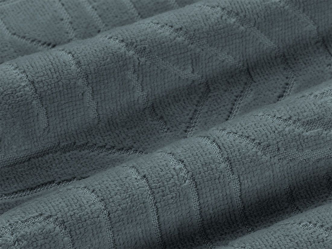 Bademantel Velours Pebble Blue