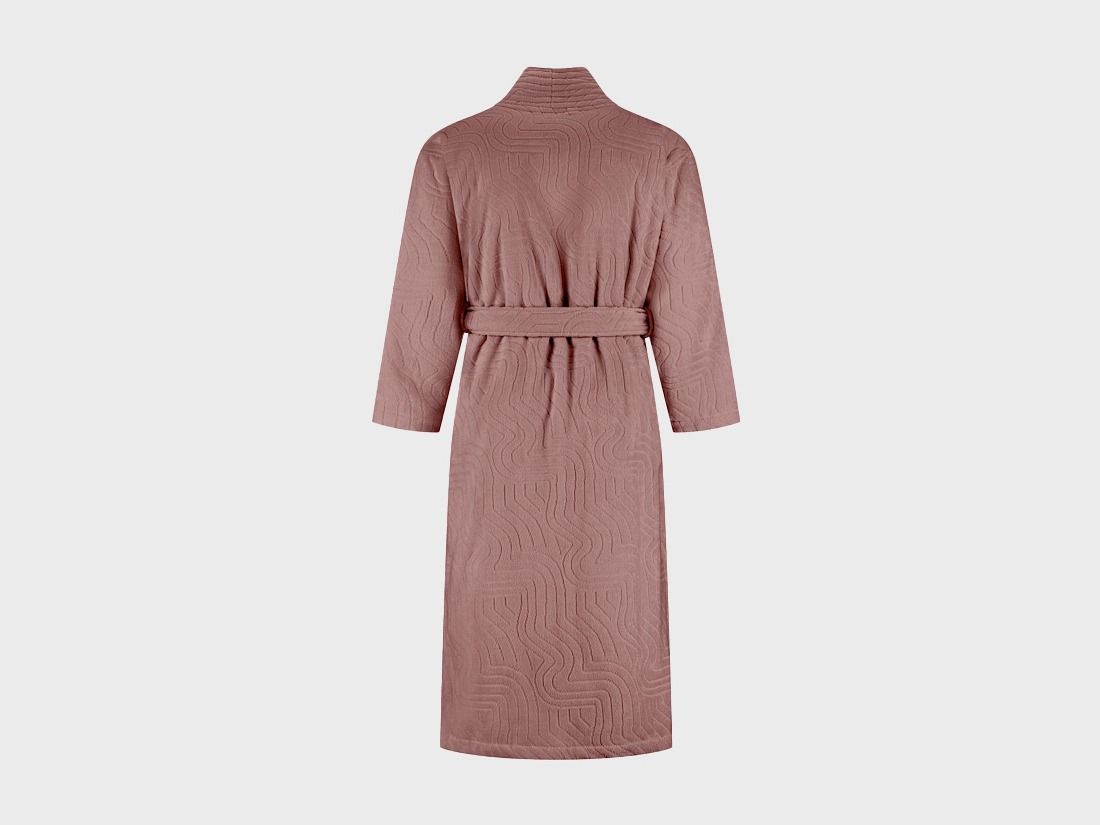 Bademantel Velours Blush Rose