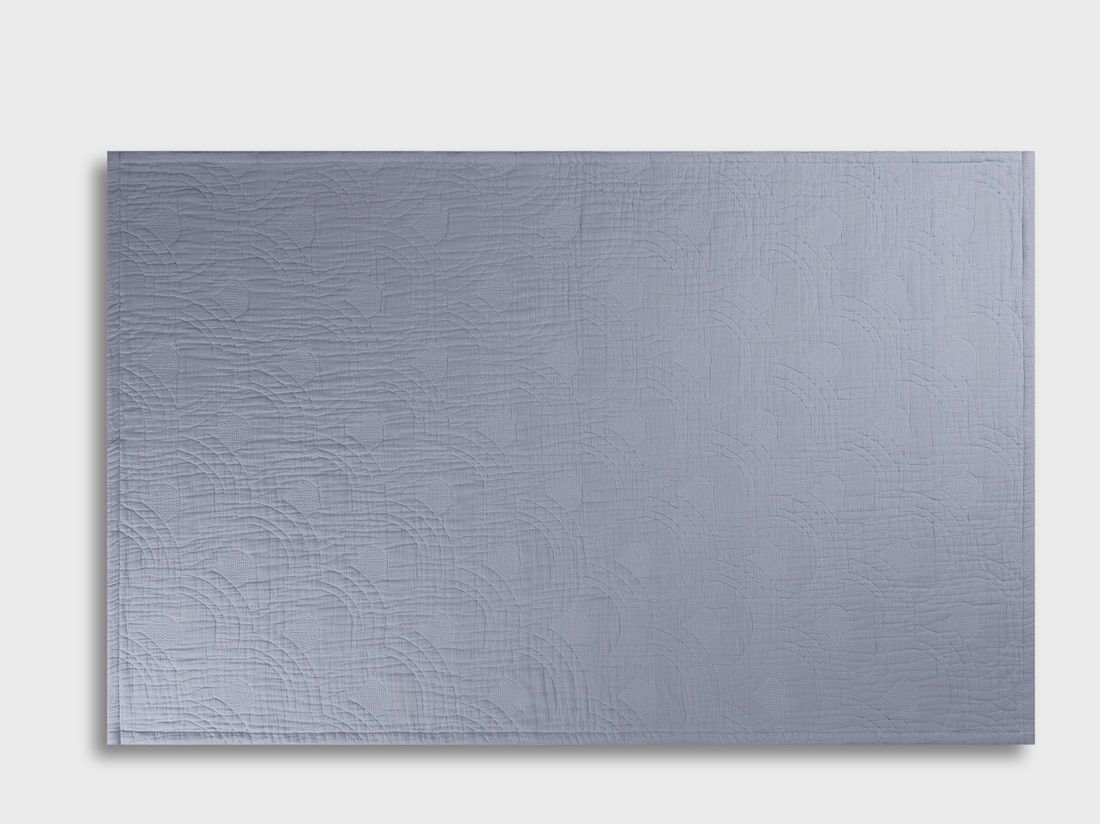 Sprei mousseline katoen arch lavender blue