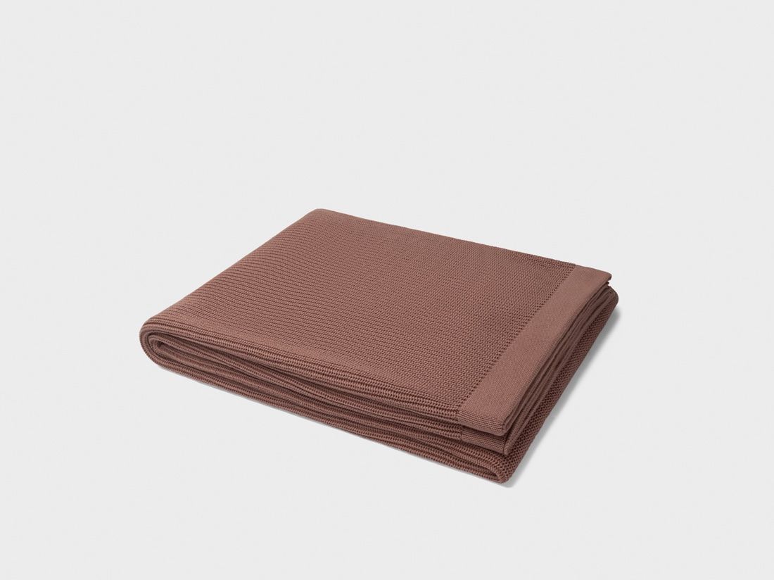 Tæppe bomuld rib cocoa brown 150x210