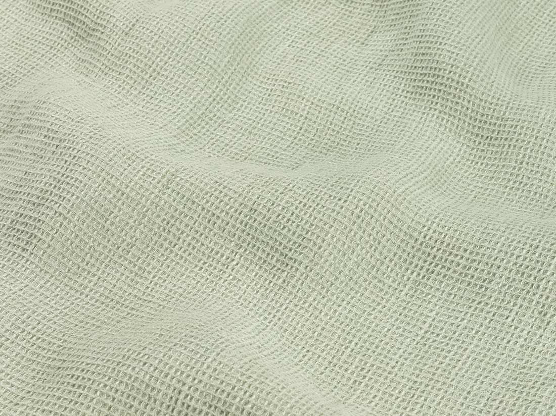 Blousejurk gewassen linnen wafel misty green