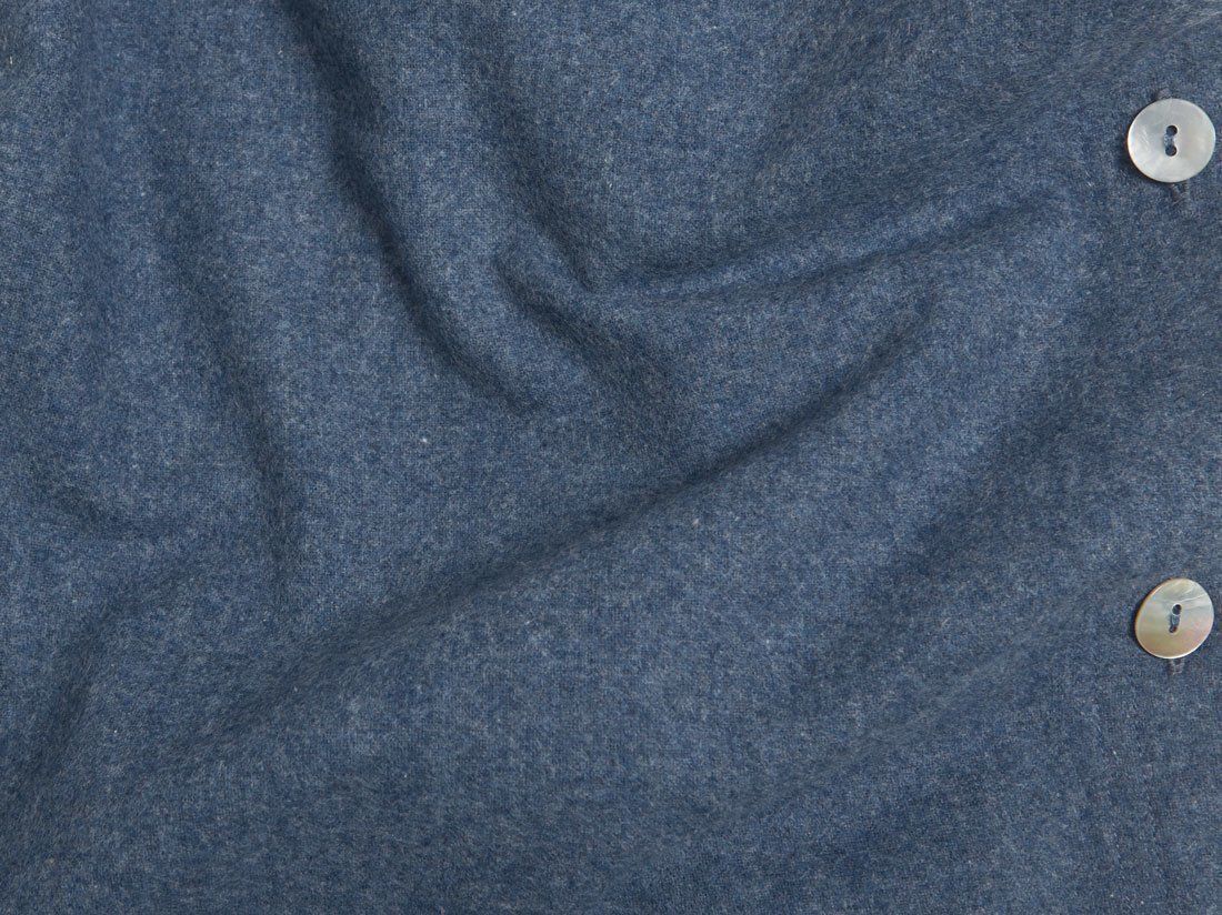 Kussensloop flanel denim blue