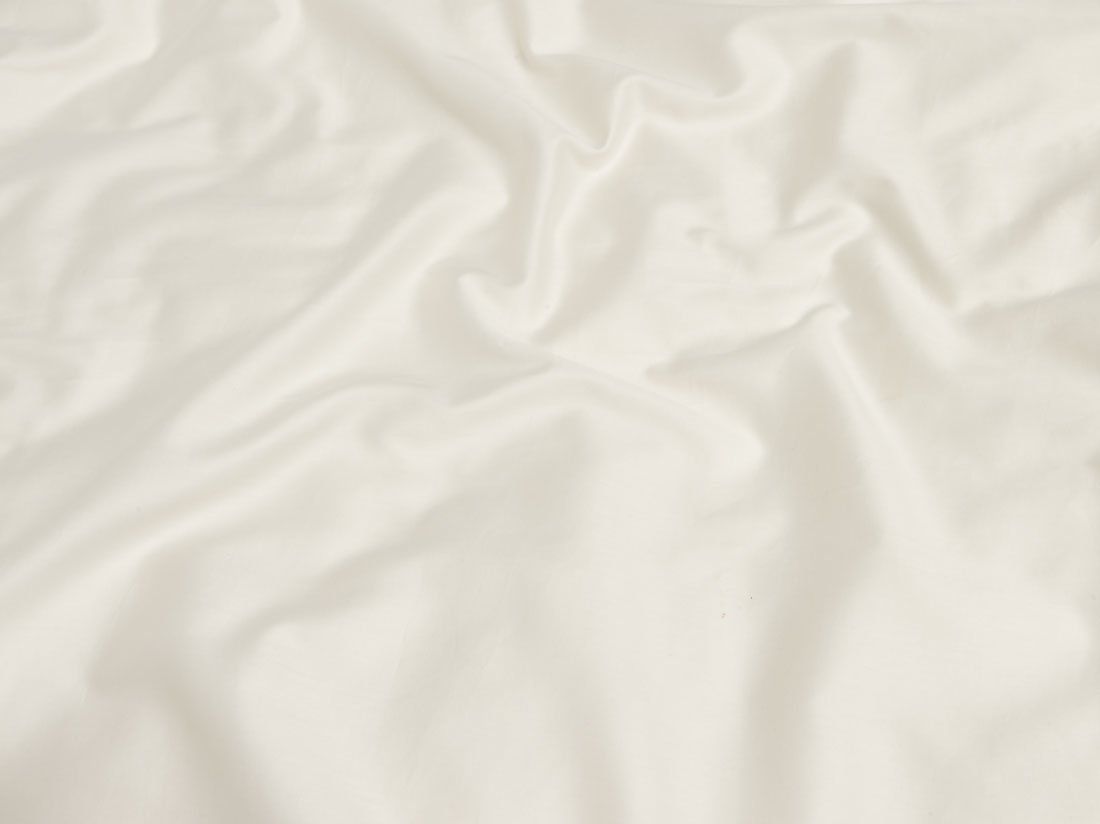 Kissenbezug Baumwollsatin Warm White