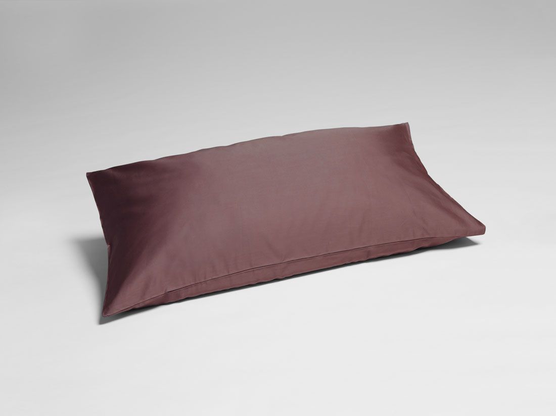 Kissenbezug Baumwollsatin Rose Brown