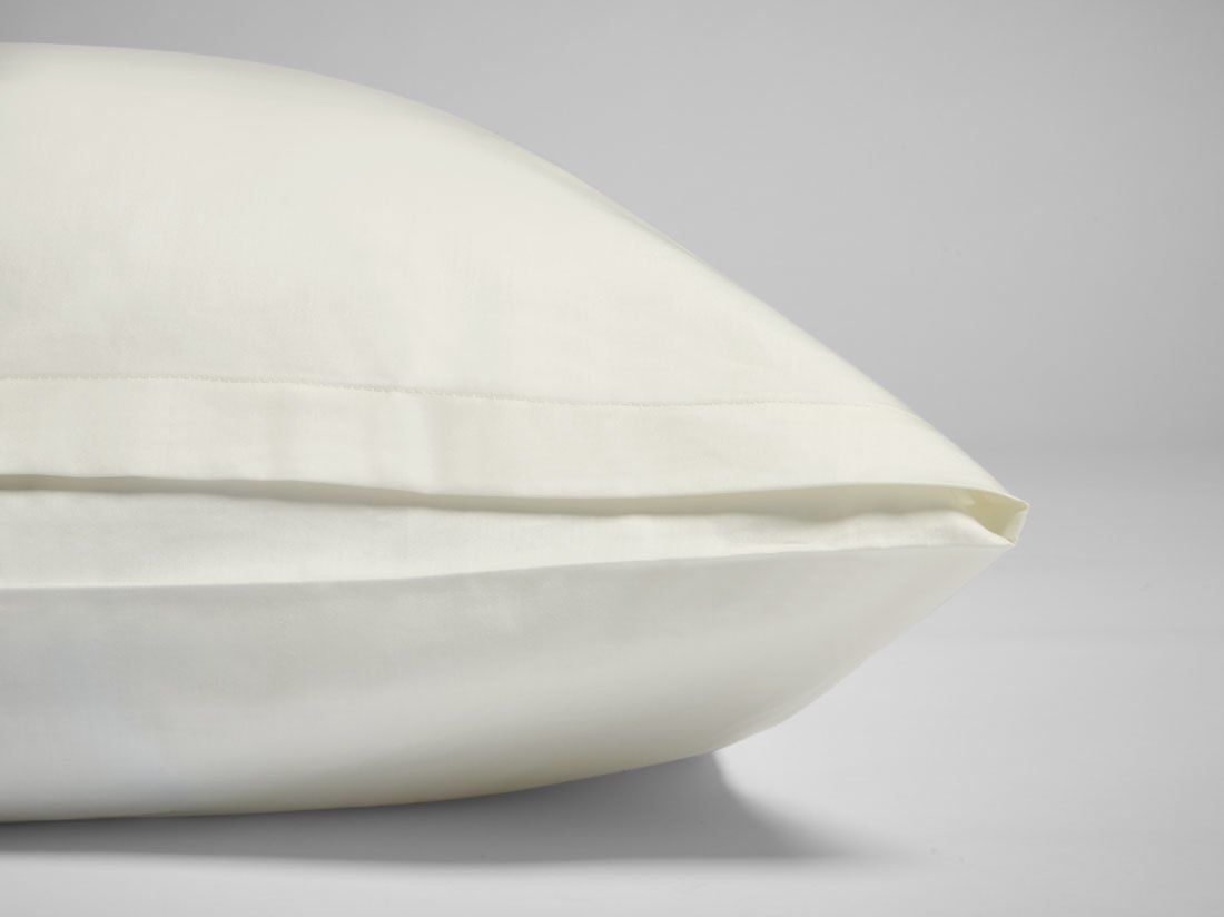Kissenbezug Baumwollsatin Warm White