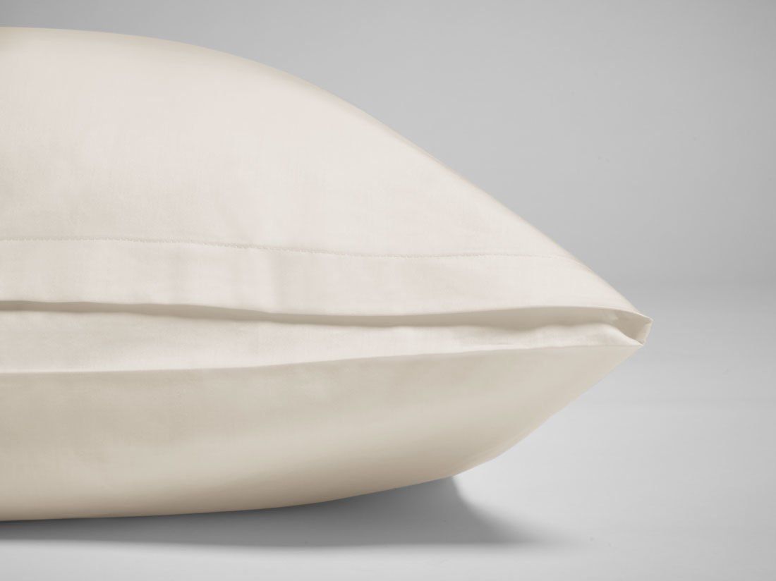 Kissenbezug Baumwollsatin Natural
