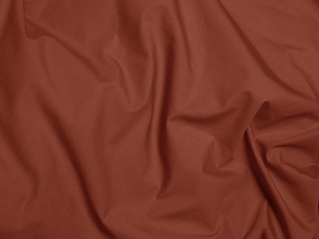 Pudebetræk percale rusty red