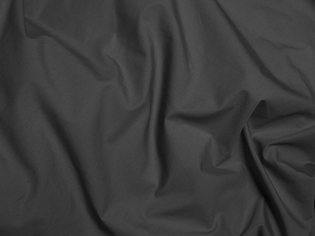 Pudebetræk percale dark grey
