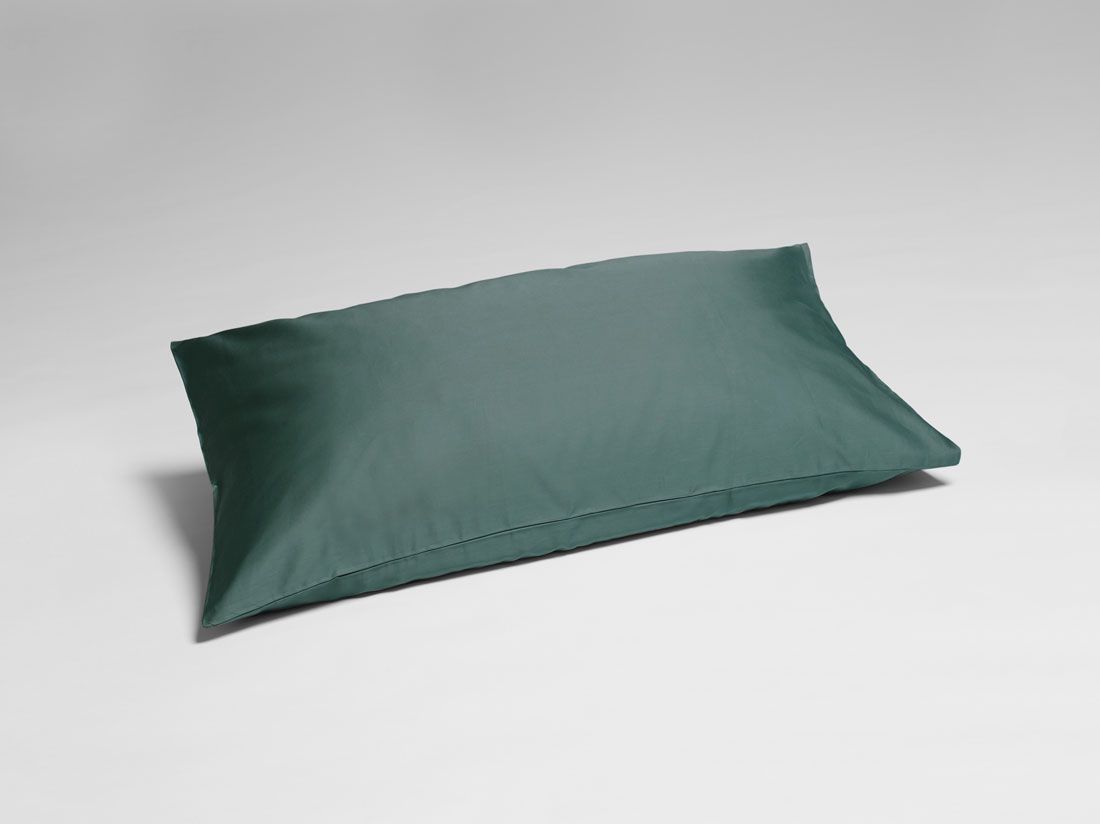 Kissenbezug Baumwollsatin Deep Green