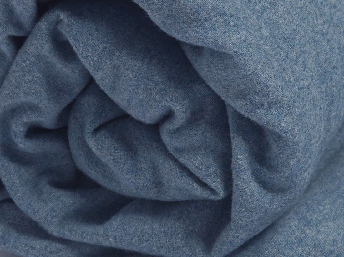 Spannleintücher Flanell Denim Blue