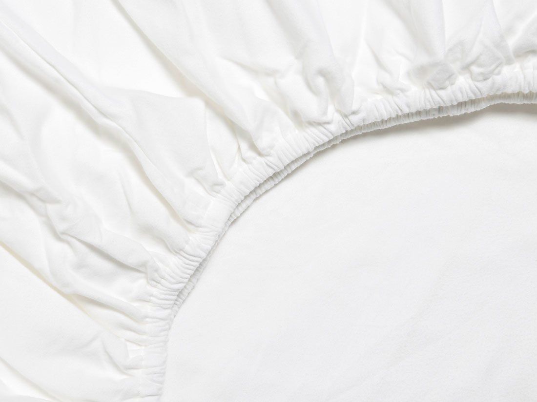 Hoeslaken flanel pure white