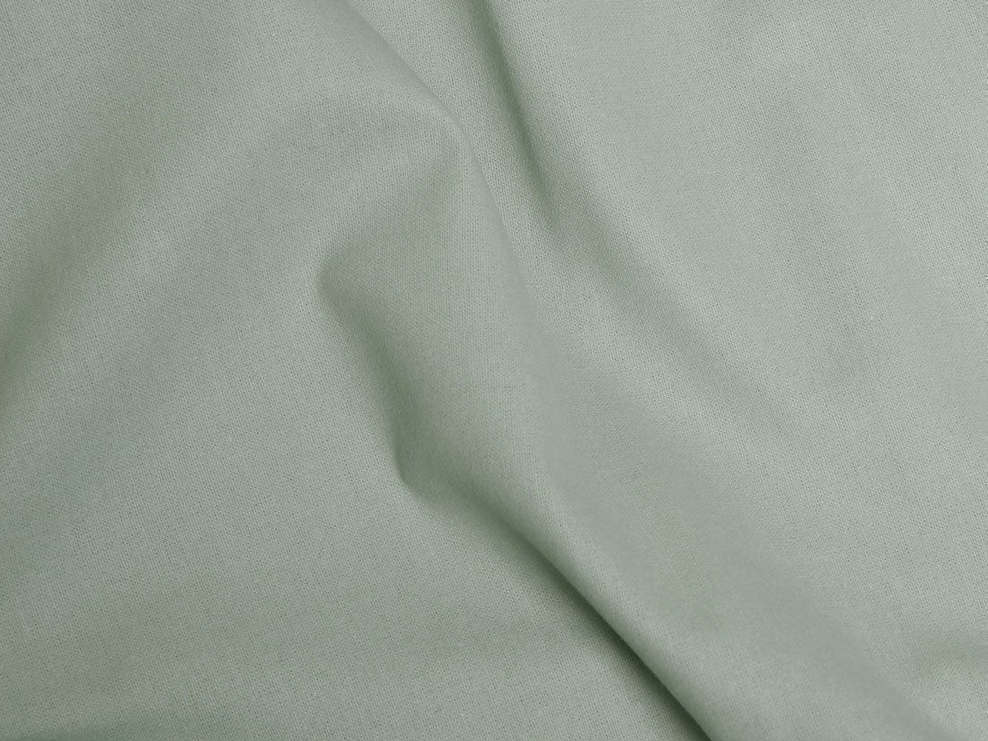 Drap-housse flanelle de coton vert pâle
