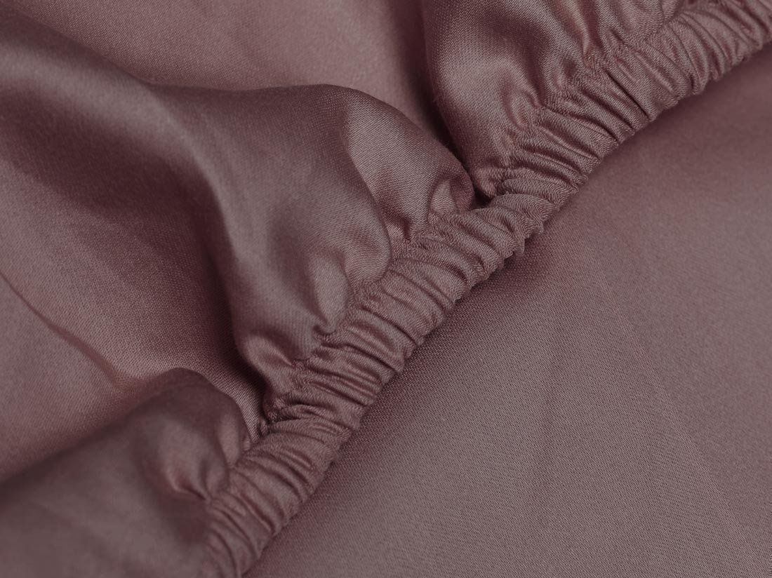 Spannleintücher Baumwollsatin Rose Brown