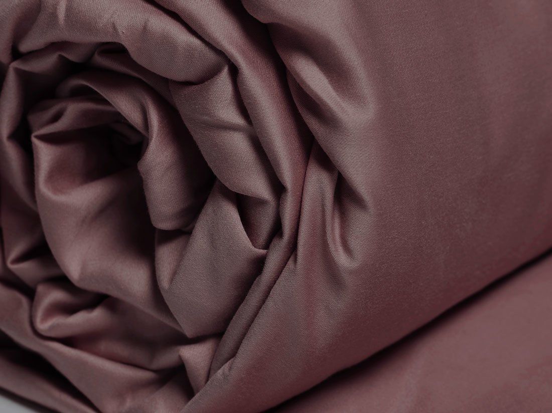 Spannleintücher Baumwollsatin Rose Brown
