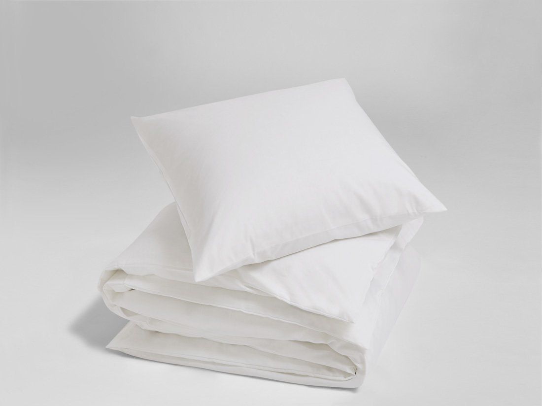 Parure de lit coton TENCEL™ blanc pur